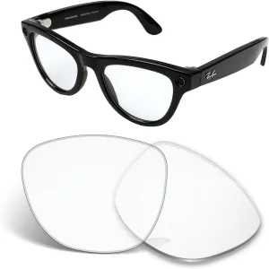 1.5MM Replacement Lenses Compatible With RayBan Meta Skyler RW4010 52mm Smart Sunglasses