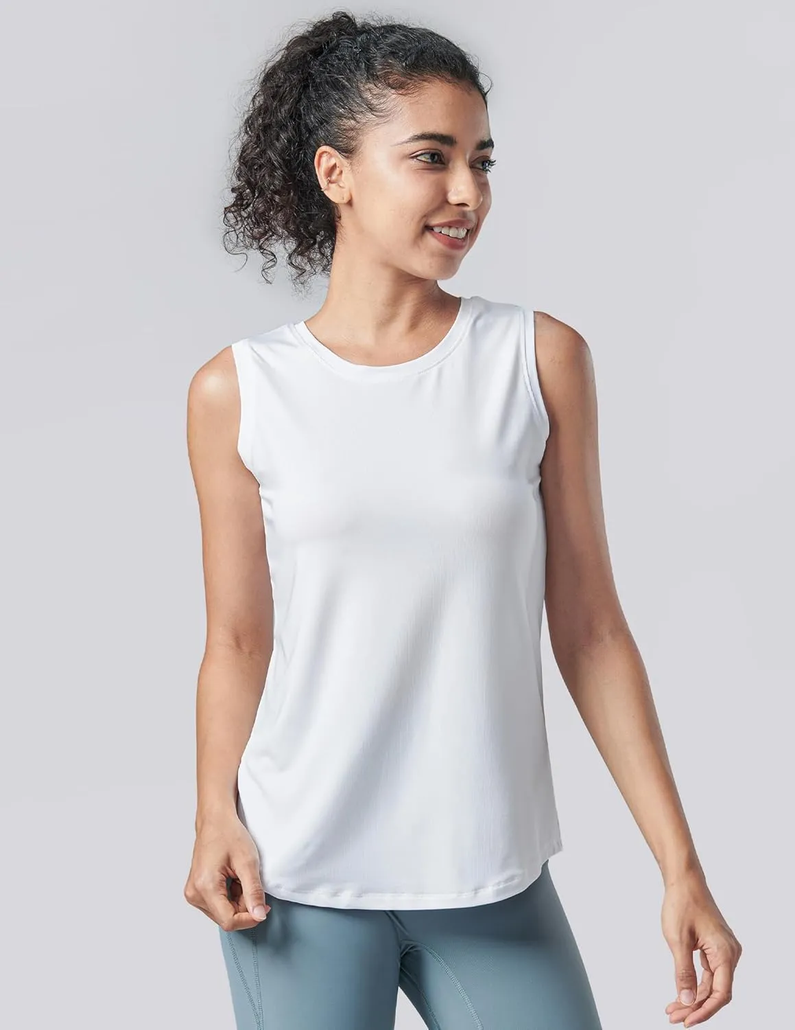 5 Pack Wide Straps Womens Workout Tank Tops, Athletic Sleeveless Shirts for Women, Ladies Exercise Tops for Yoga Tennis