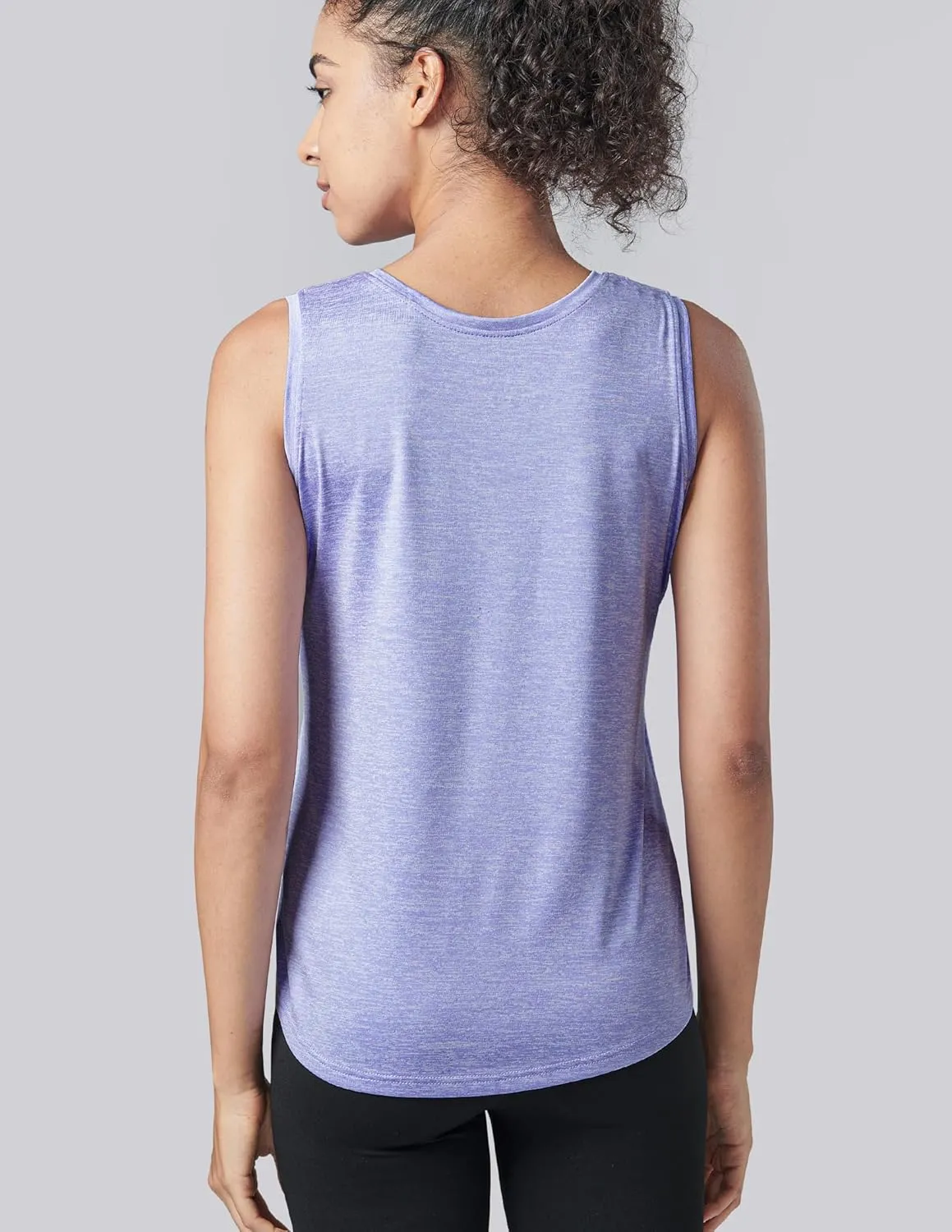 5 Pack Wide Straps Womens Workout Tank Tops, Athletic Sleeveless Shirts for Women, Ladies Exercise Tops for Yoga Tennis