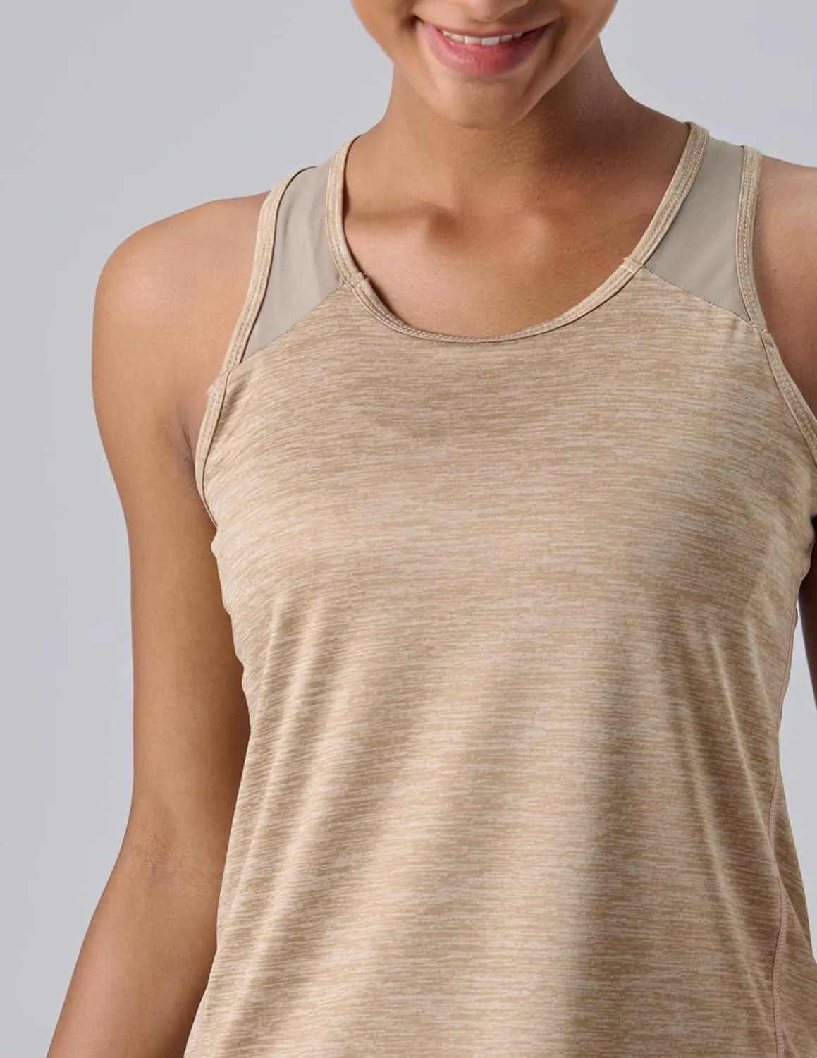 5 Pack Women's Workout Tops, Athletic Racerback Tank Tops for Women, Mesh Sleeveless Shirts Yoga for Gym Running
