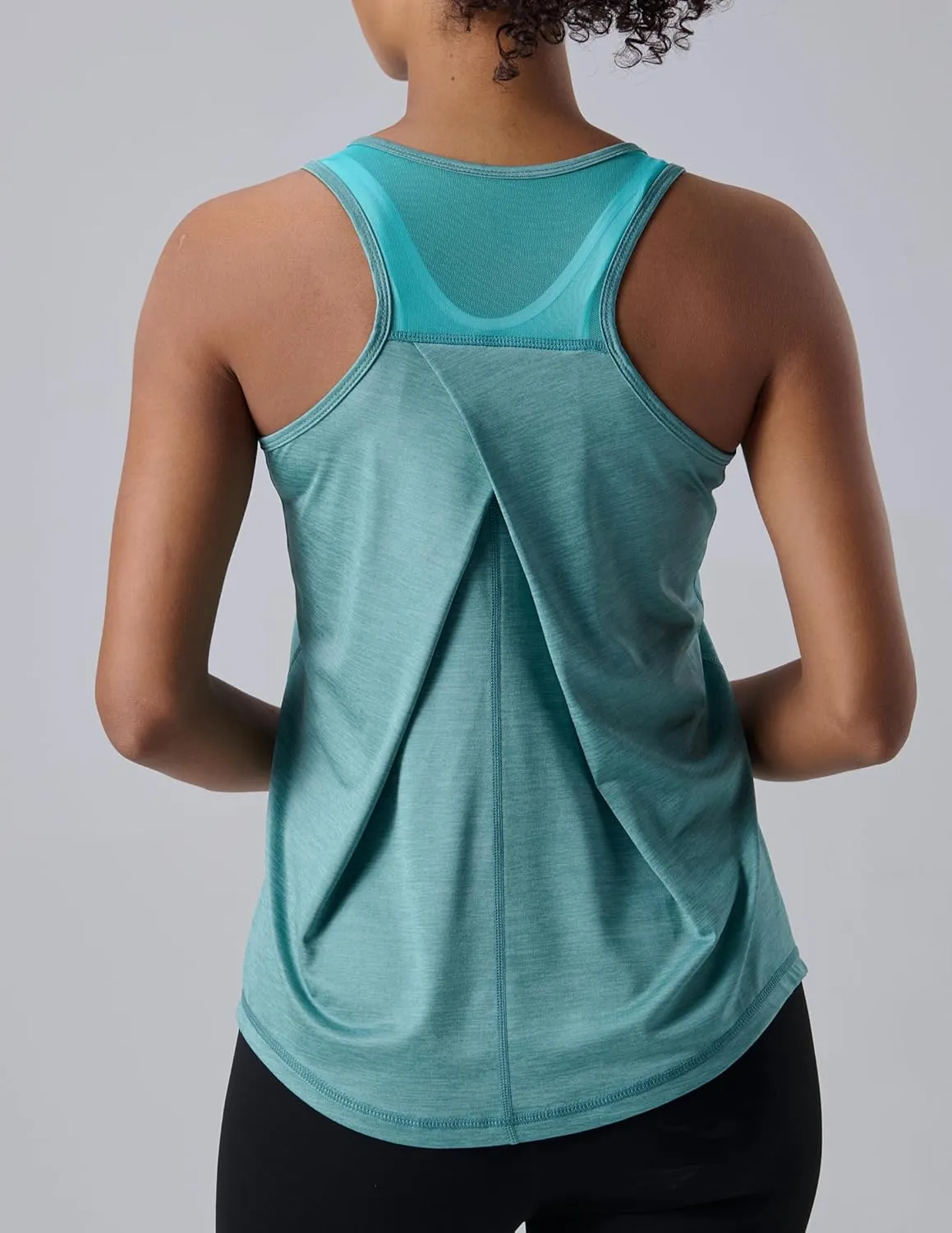 5 Pack Women's Workout Tops, Athletic Racerback Tank Tops for Women, Mesh Sleeveless Shirts Yoga for Gym Running
