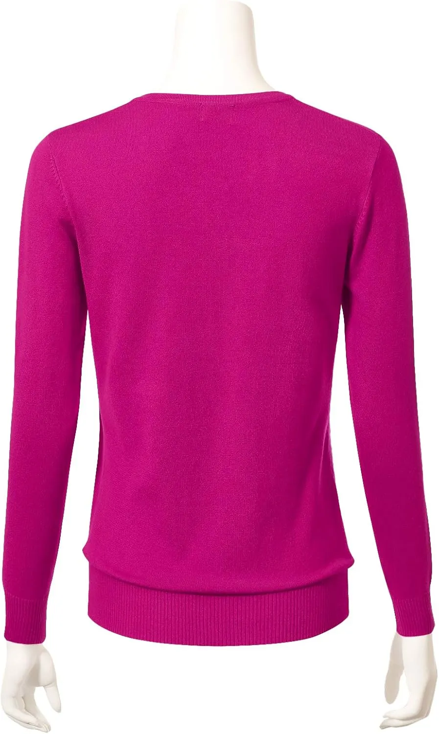 Allsense Women's Long-Sleeve Lightweight Crewneck Cardigan Sweater