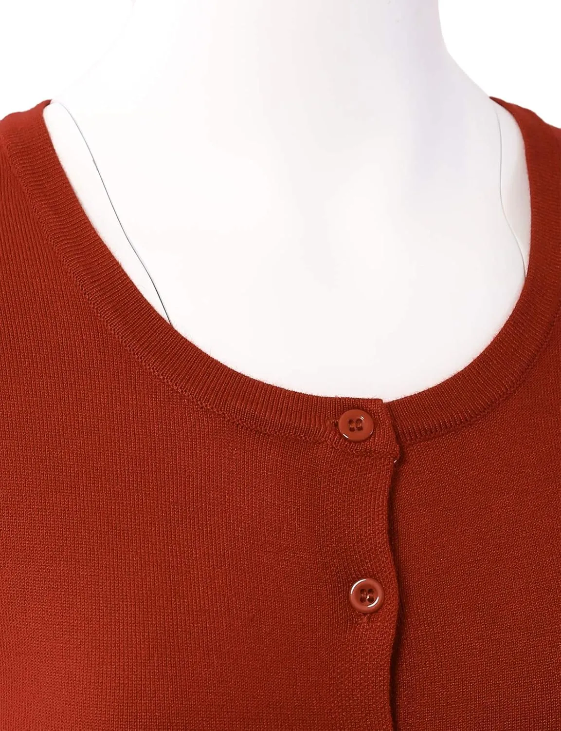 Allsense Women's Long-Sleeve Lightweight Crewneck Cardigan Sweater