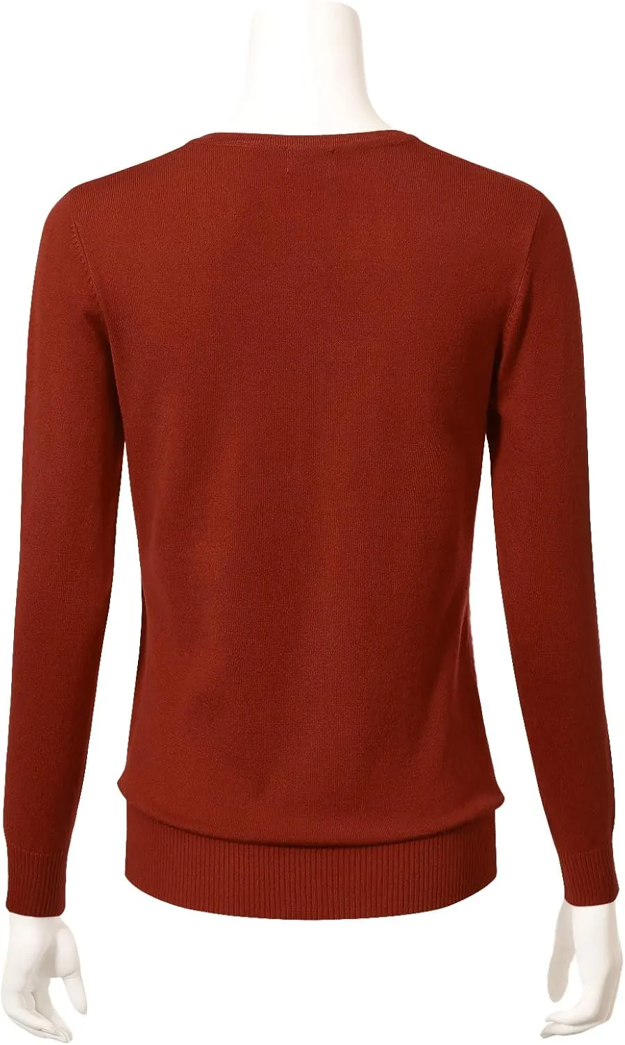 Allsense Women's Long-Sleeve Lightweight Crewneck Cardigan Sweater