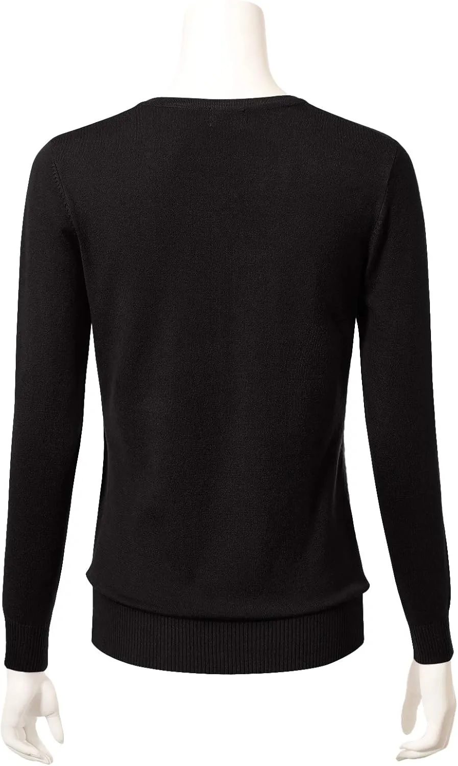 Allsense Women's Long-Sleeve Lightweight Crewneck Cardigan Sweater