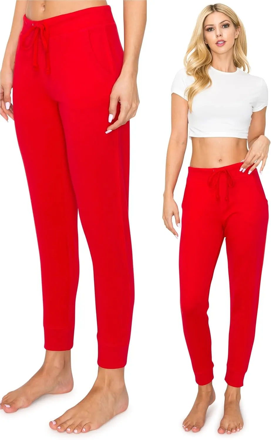 Athletic Style Comfy Yoga Jersey Jogger Track Pants for Women