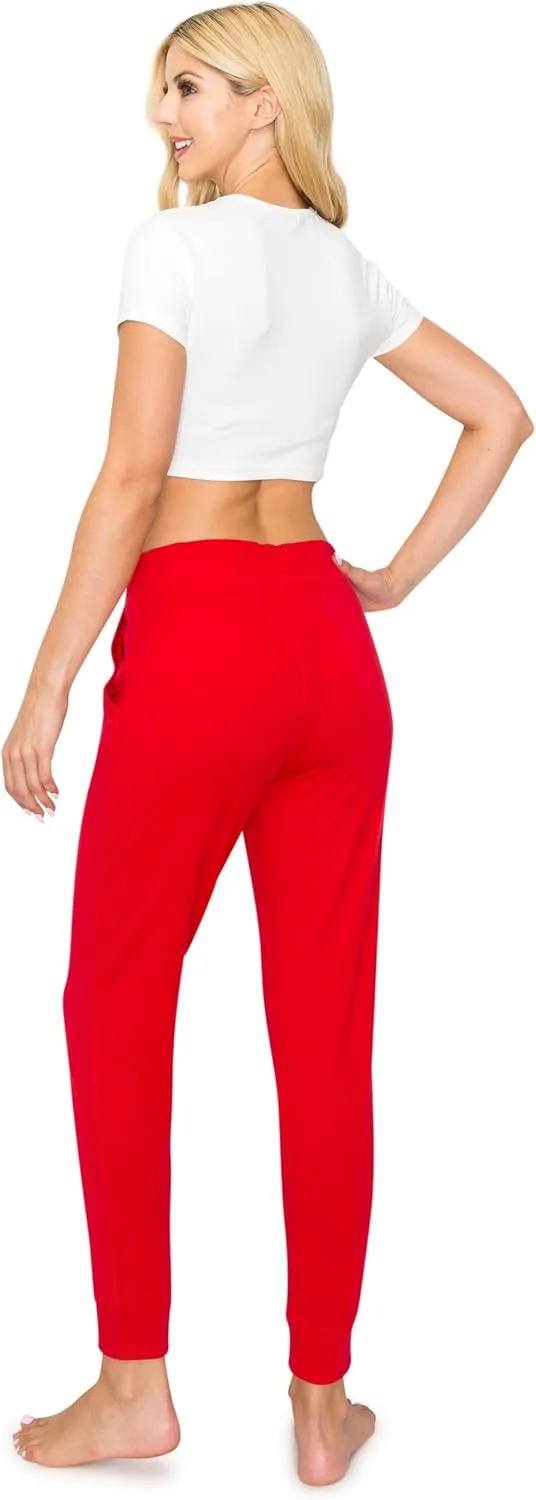 Athletic Style Comfy Yoga Jersey Jogger Track Pants for Women