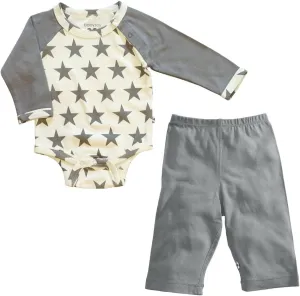 Babysoy Star Bodysuit/Romper   Comfy Solid Pants Playwear Set