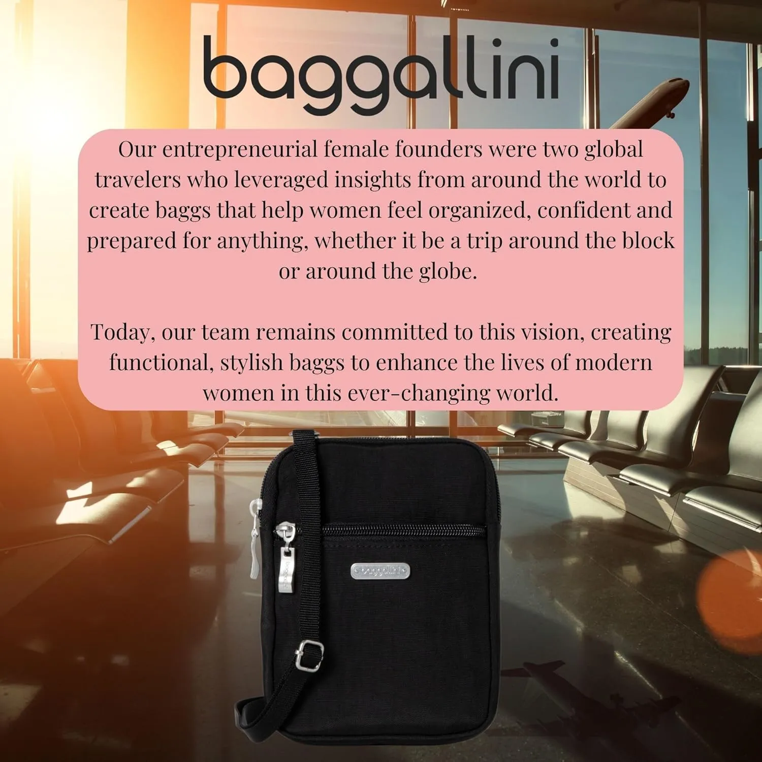 Baggallini Women's Essential Mini Crossbody Bag