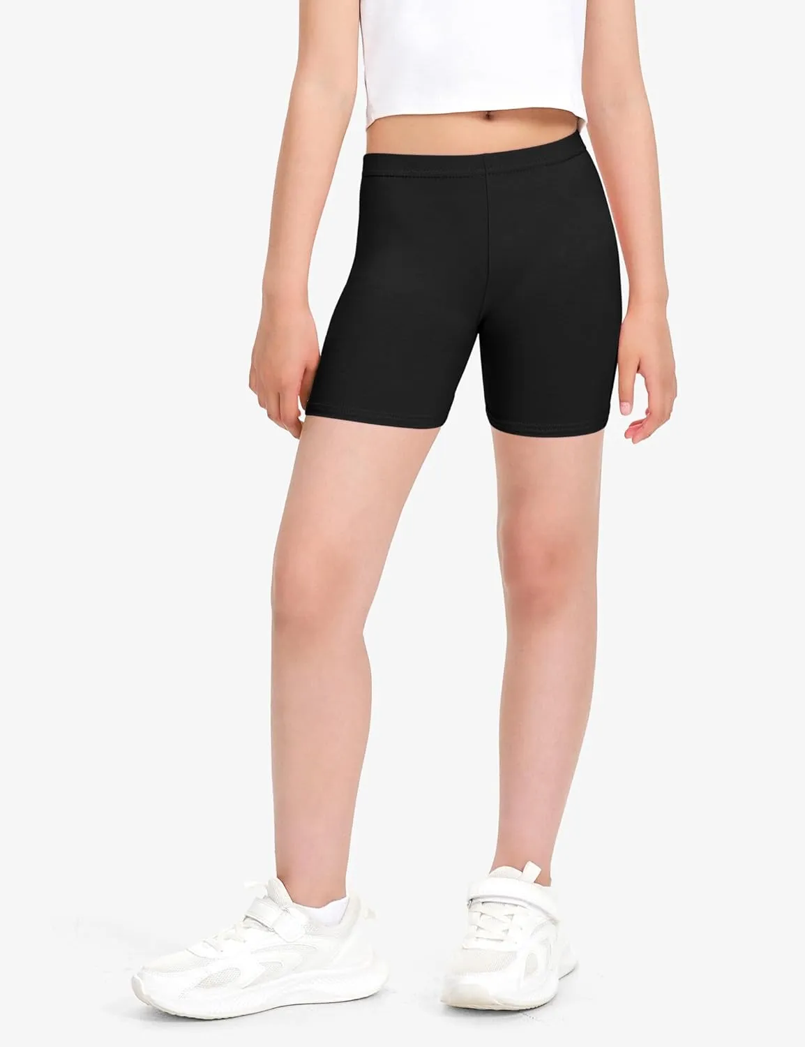 BOOPH Girls Dance Shorts Breathable Bike Shorts for Sports Play Underdress 2-10Y