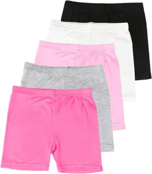 BOOPH Girls Dance Shorts Breathable Bike Shorts for Sports Play Underdress 2-10Y