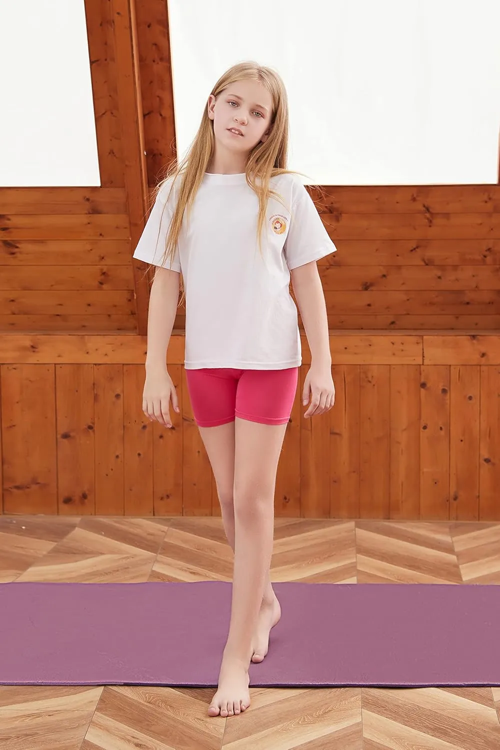 BOOPH Girls Dance Shorts Breathable Bike Shorts for Sports Play Underdress 2-10Y