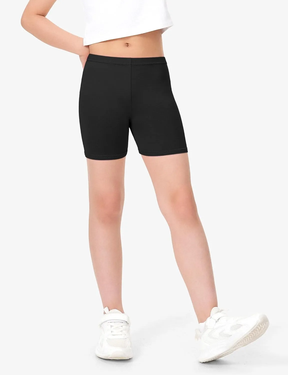 BOOPH Girls Dance Shorts Breathable Bike Shorts for Sports Play Underdress 2-10Y
