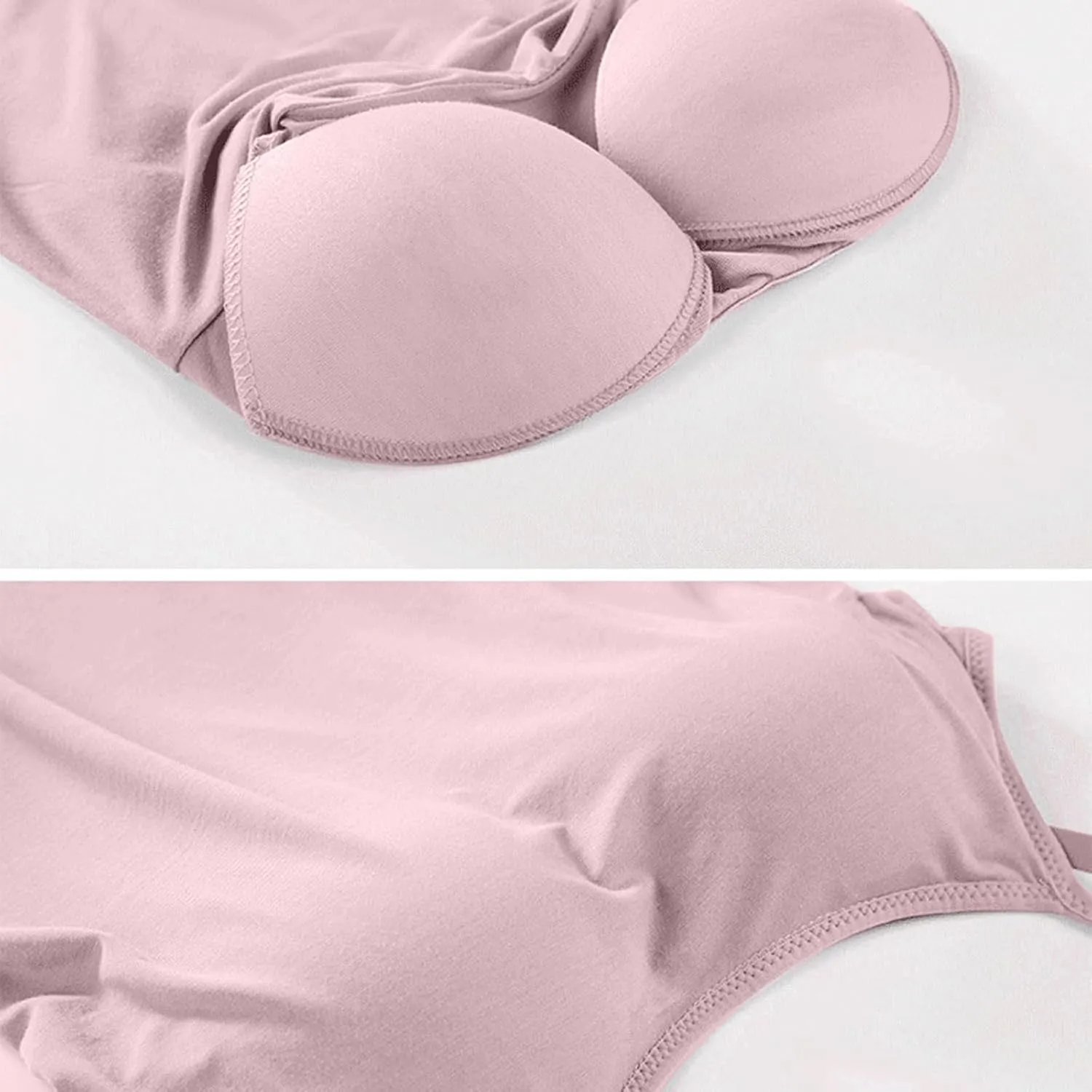 Camisole Tank Tops for Women Built in Bra Adjustable Spaghetti Strap Workout Yoga Shirts Basic Layer Padded Bra Tees