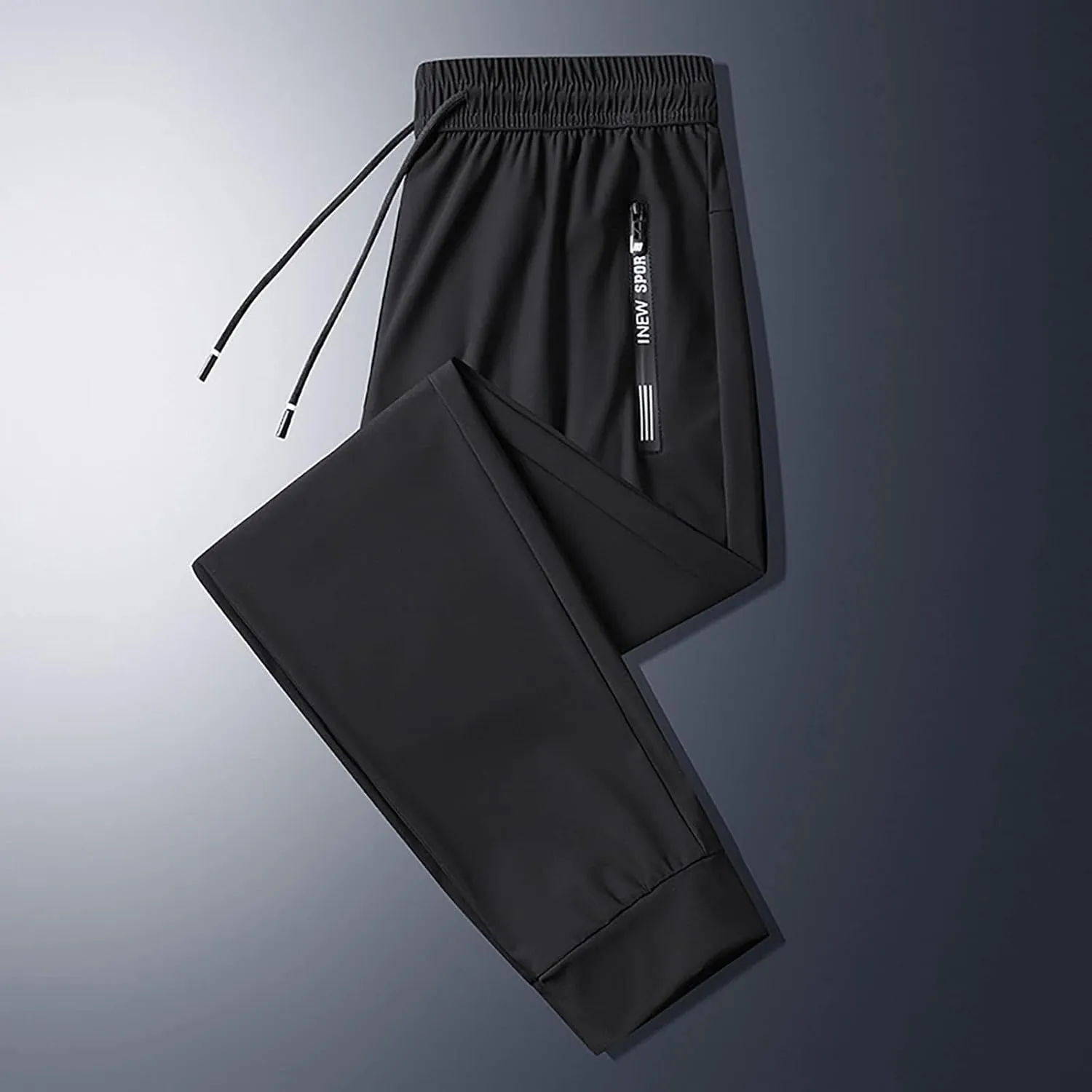 Cargo Work Pant Men Elastic Waist Casual Cargo Pants Athletic Sweatpants with Pockets Joggers Sweat Pant