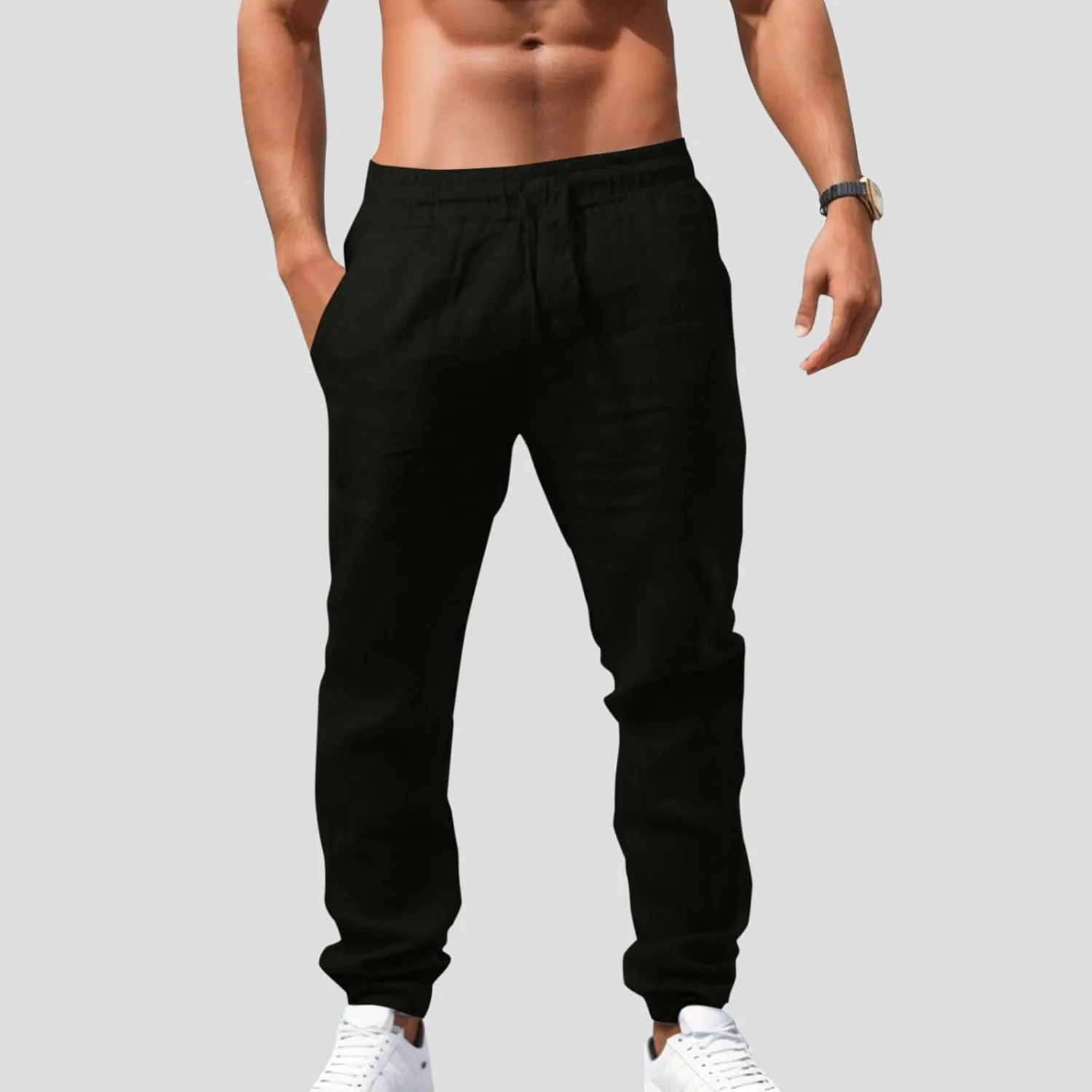 Cargo Work Pant Men's Casual Work Pants Workout Gym Sweatpant with Multiple Pockets Joggers Bottoms Pant