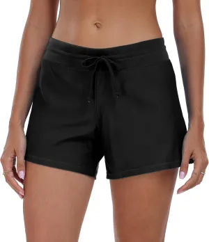 ChinFun Women's Board Shorts Swimswear Bottoms Tankini Swim Bathing Briefs Swimsuit Boardshorts Beach Trunks with Liner