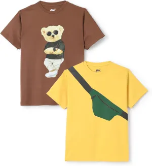 chopper club Boys T Shirts in Premium Fabric Pack of 3 Regular Fit Tees for Boys (Sizes US 5-14)