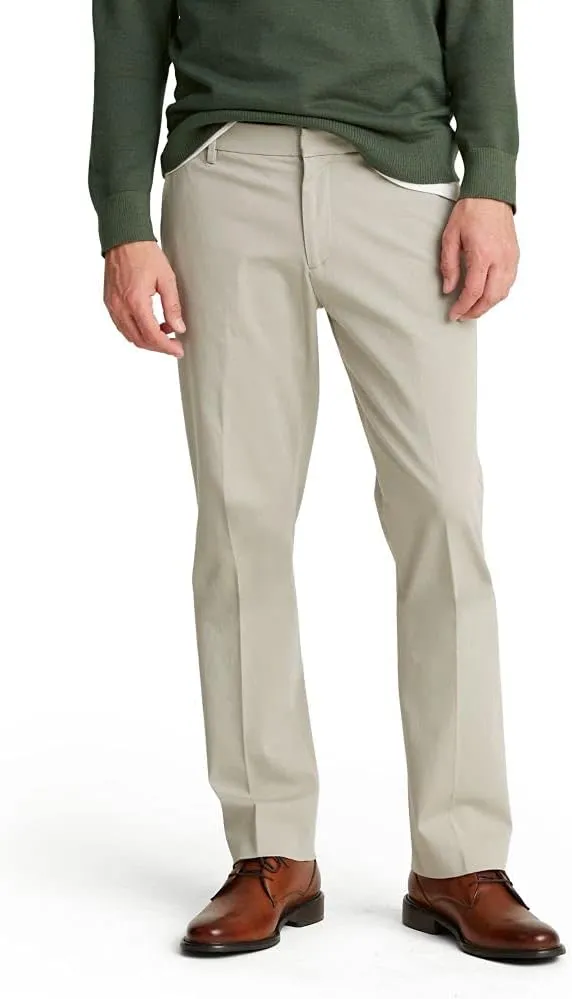 DOCKERS Mens City Trouser Straight Fit Smart 360 Tech Pants