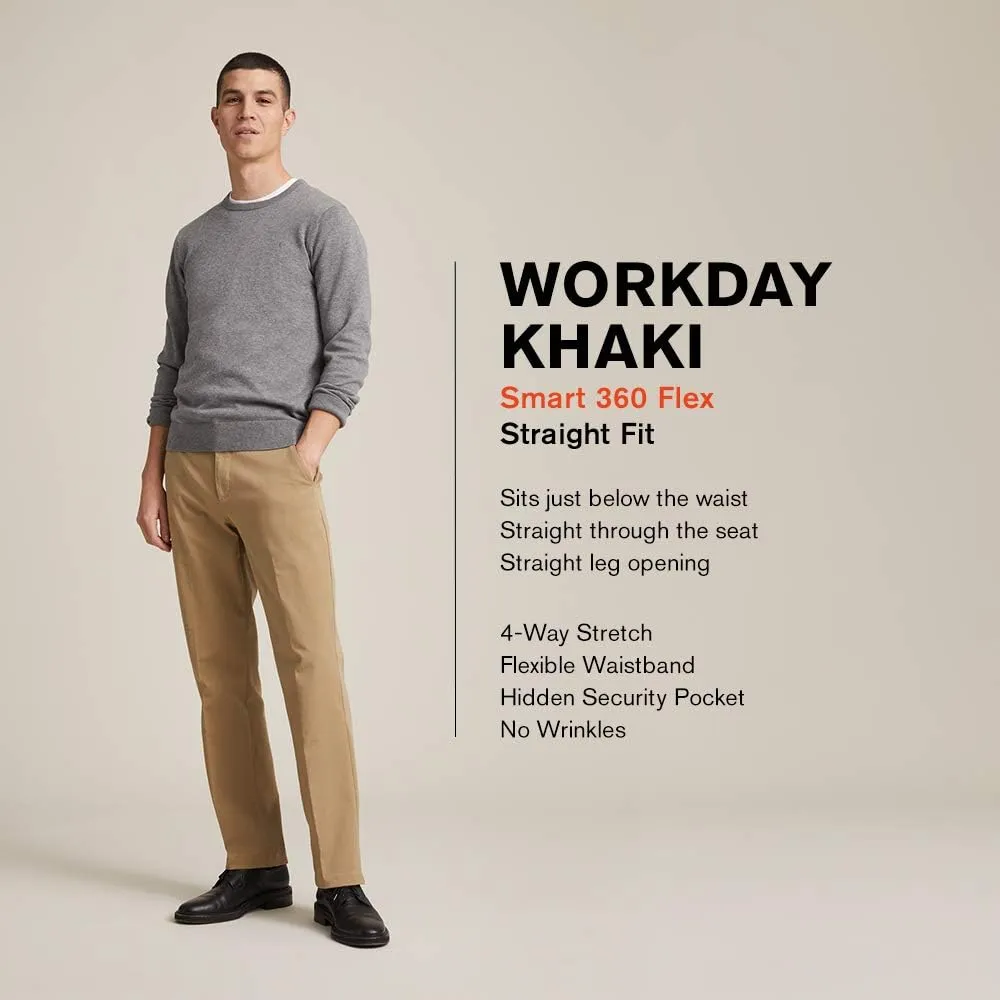 Dockers Men's Classic Fit Workday Khaki Smart 360 FLEX Pants (Standard and Big & Tall)