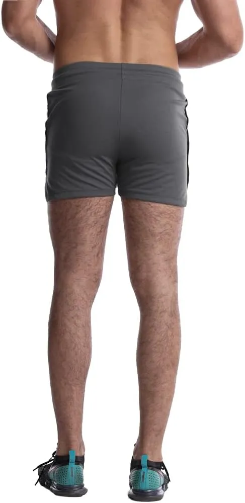 EVERWORTH Men's 3" Inseam Workout Shorts Quick Dry Gym Short Shorts Lightweight Shorts for Men with Liner and Zipper Pockets
