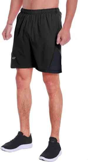 EZRUN Men's 7 Inch Quick Dry Running Shorts Workout Sport Fitness Short with Liner Zip Pocket