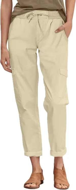 Fitted Cargo Pants for Women High Waisted Dressy Trousers Fall Casual Work Pants with Pockets Drawstring Jogger Pant