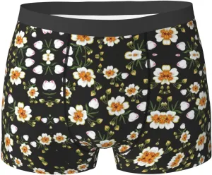 Flower Leaf (2) Print Men'S Boxer Briefs Underwear Trunks Soft Stretch Sport Breathable