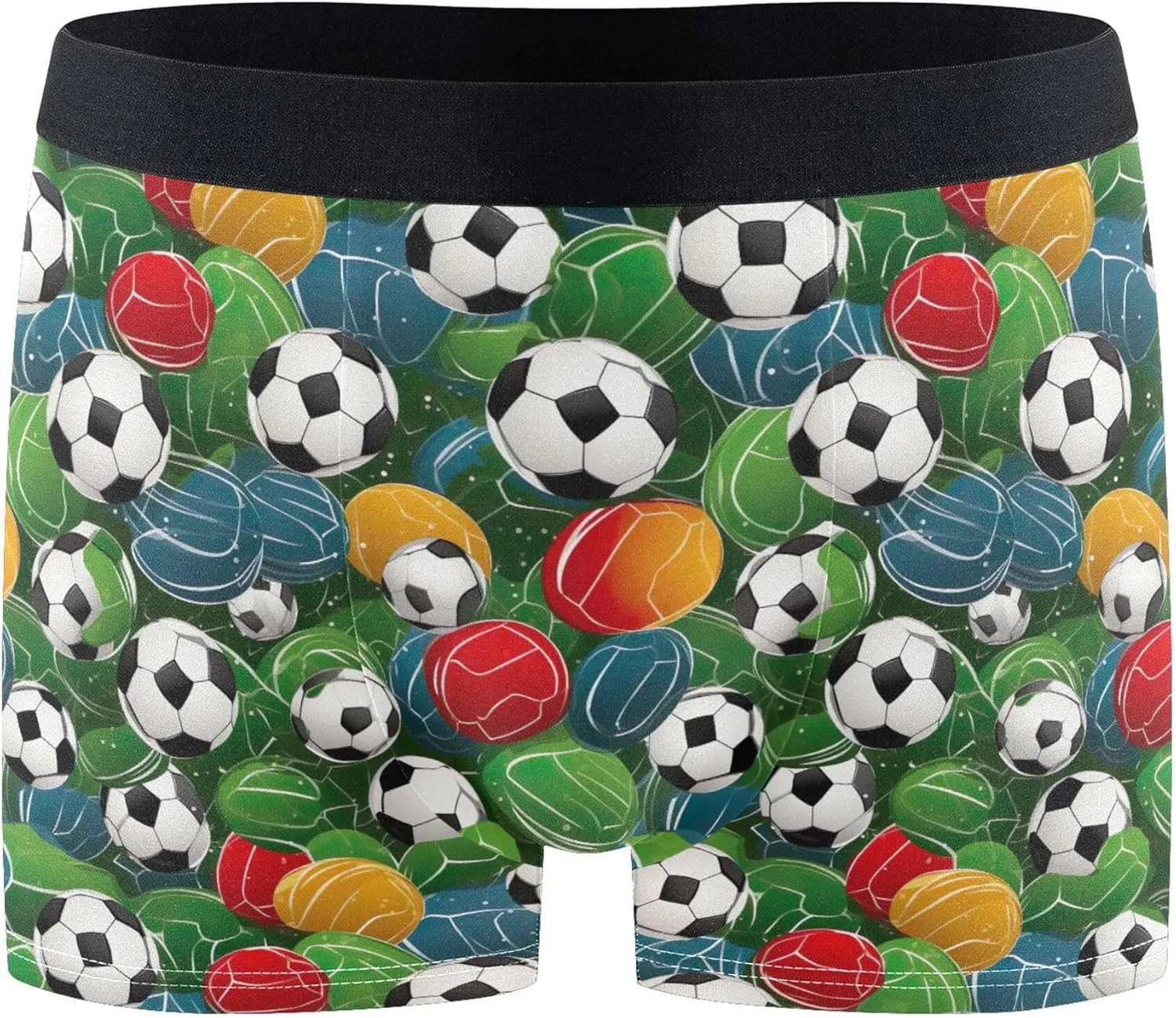 Football Soccer Sport Men's Boxer Briefs Underwear Stretch Breathable Boxer Briefs for Men Boys Kids S B0402940