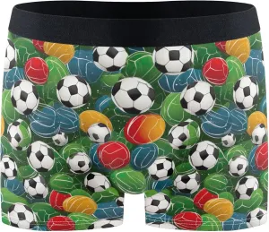 Football Soccer Sport Men's Boxer Briefs Underwear Stretch Breathable Boxer Briefs for Men Boys Kids S B0402940