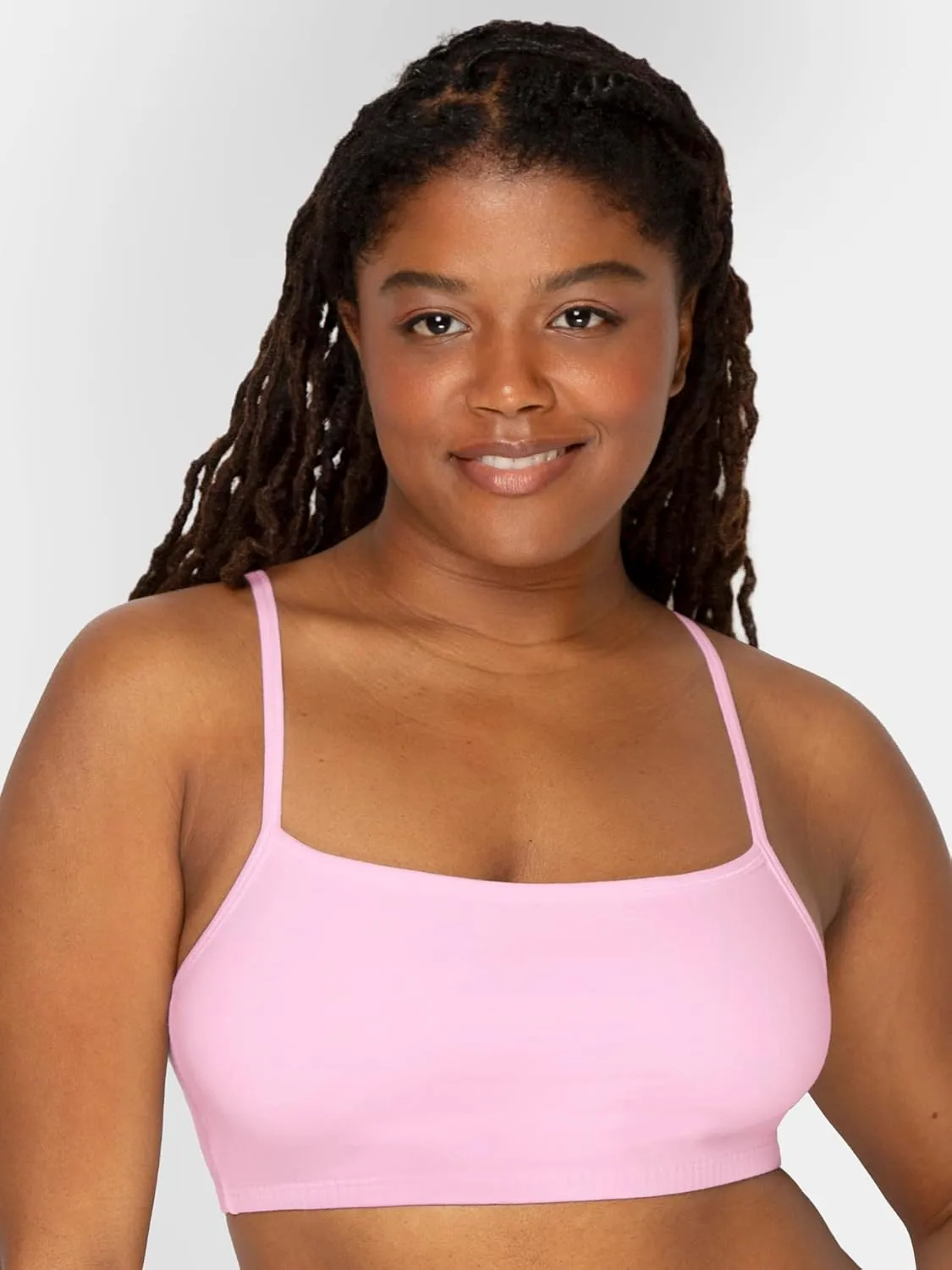 Fruit of the Loom Women's Spaghetti Strap Cotton Sports Bra - All-Day Comfort & Easy Movement - Value Packs