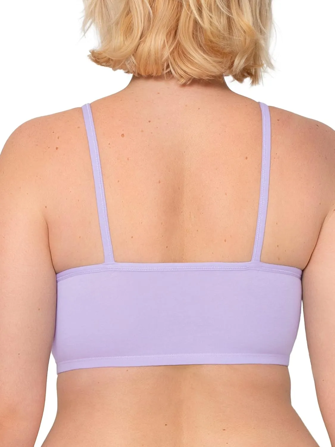 Fruit of the Loom Women's Spaghetti Strap Cotton Sports Bra - All-Day Comfort & Easy Movement - Value Packs