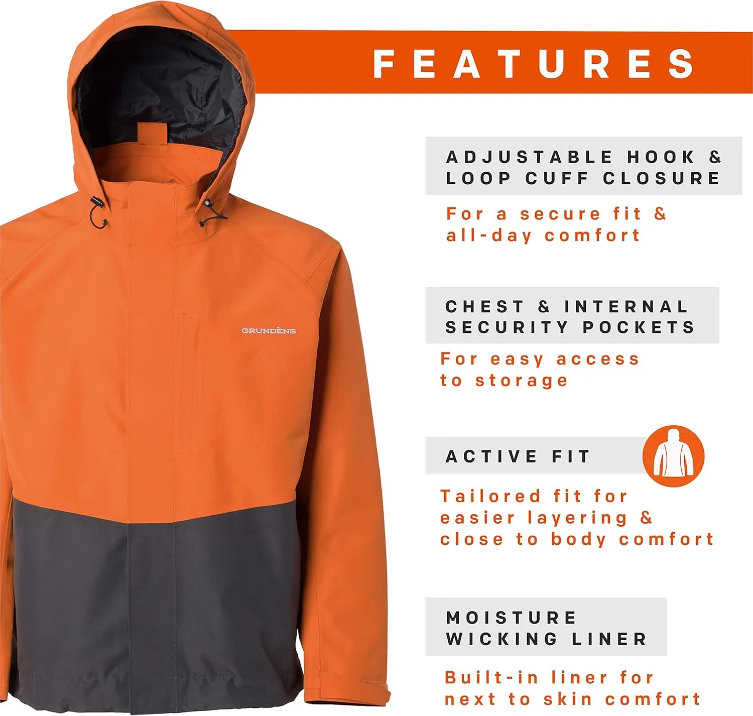 Grundéns Men’s Downrigger GORE-TEX Jacket | Waterproof, Breathable