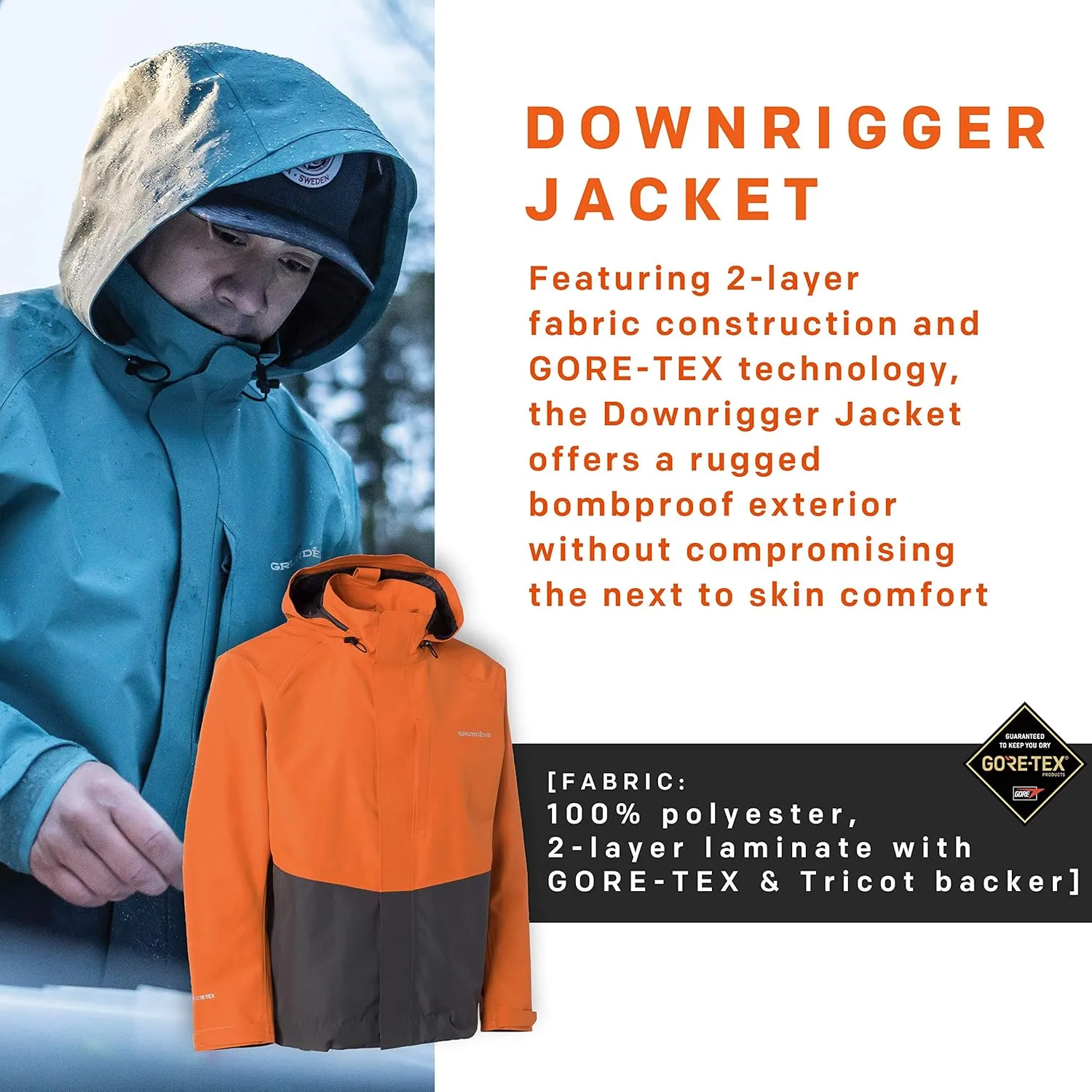 Grundéns Men’s Downrigger GORE-TEX Jacket | Waterproof, Breathable