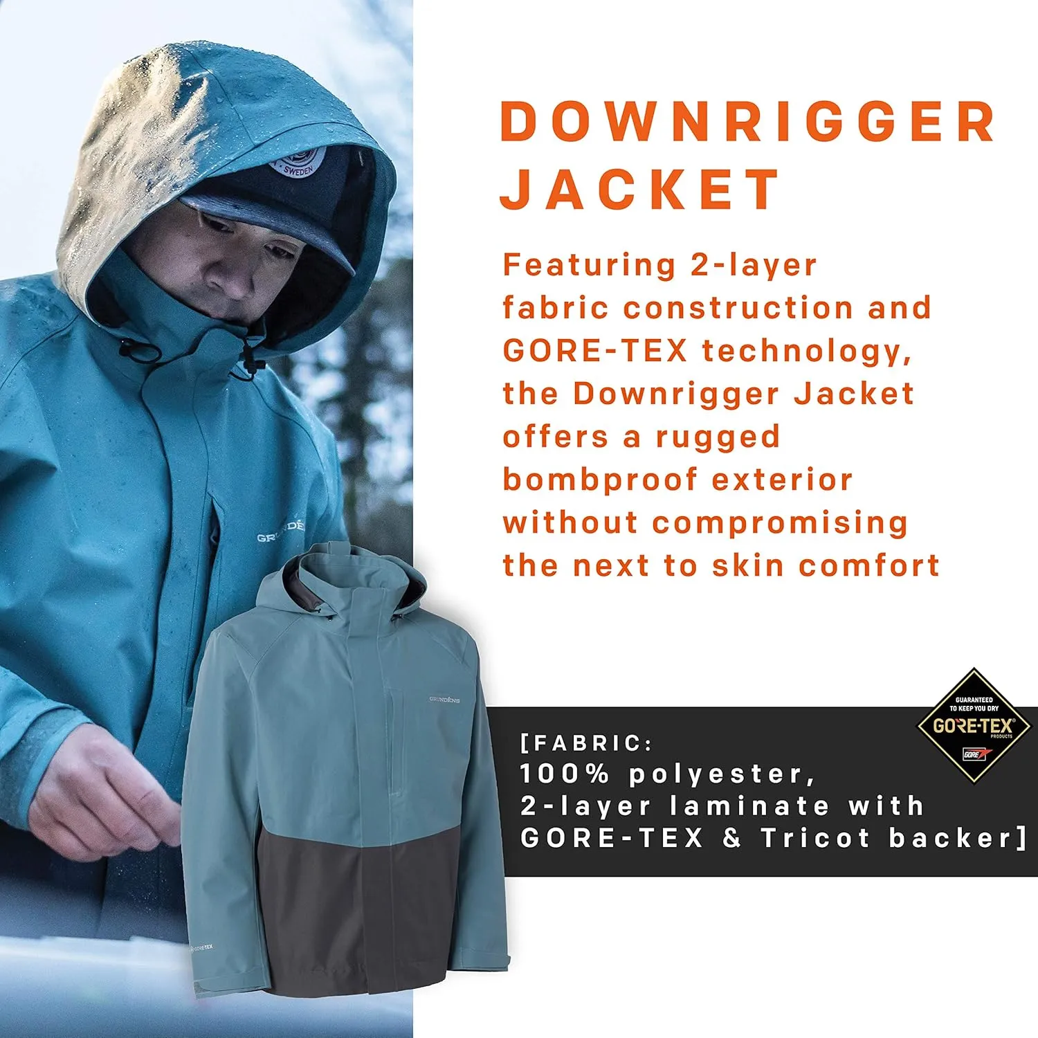 Grundéns Men’s Downrigger GORE-TEX Jacket | Waterproof, Breathable