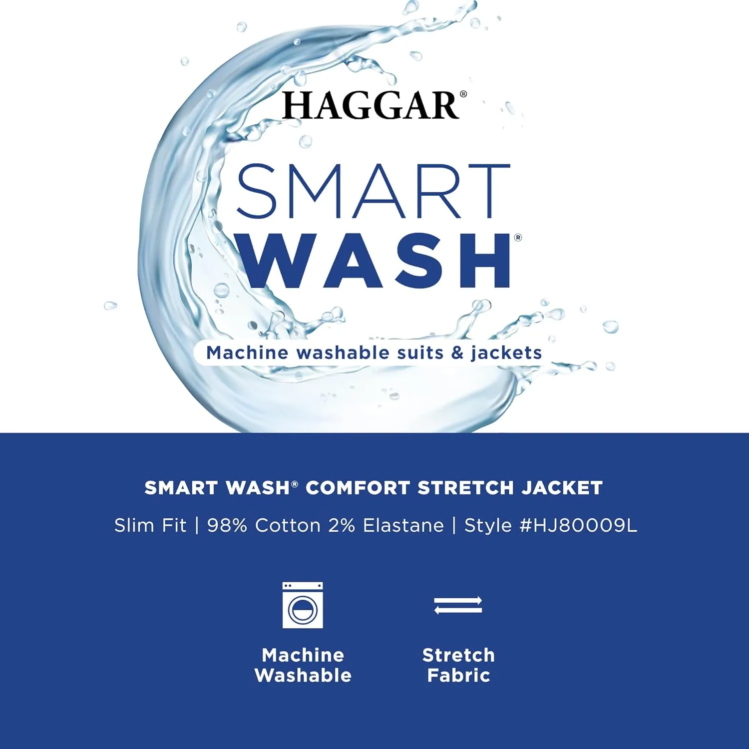 Haggar Men's Smart Wash Highland Blazer