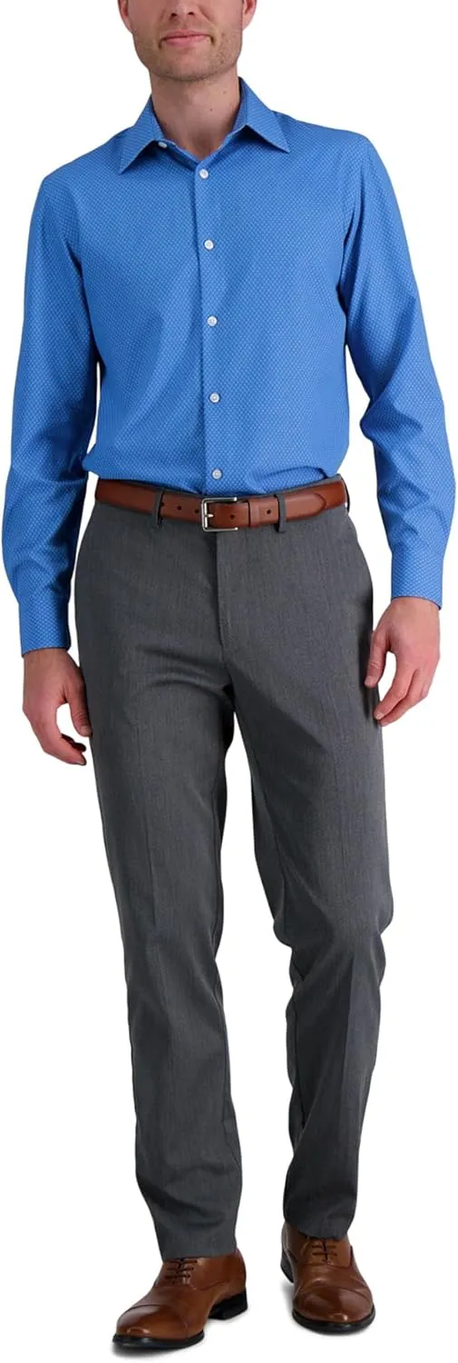 Haggar Men's Smart Wash Slim Fit 360 Stretch Dress Shirt