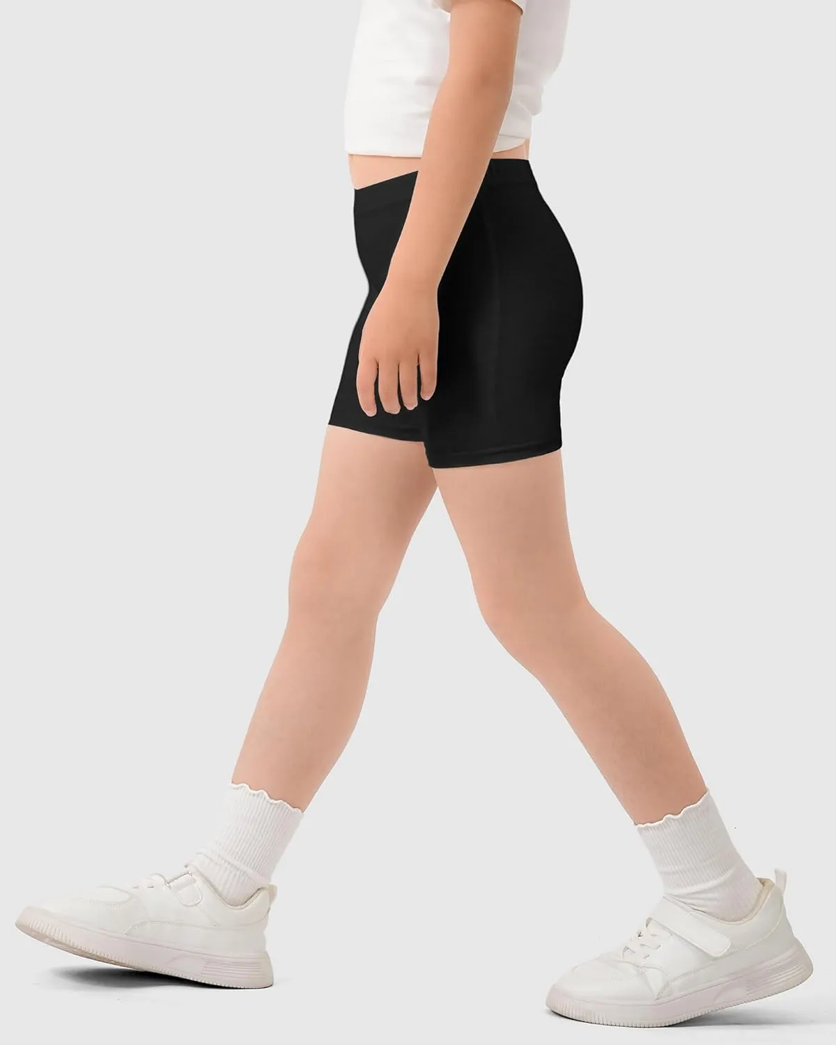 HASMES Girls Bike Shorts Cartwheel and Safety Biker Under Dress Dance Shorts