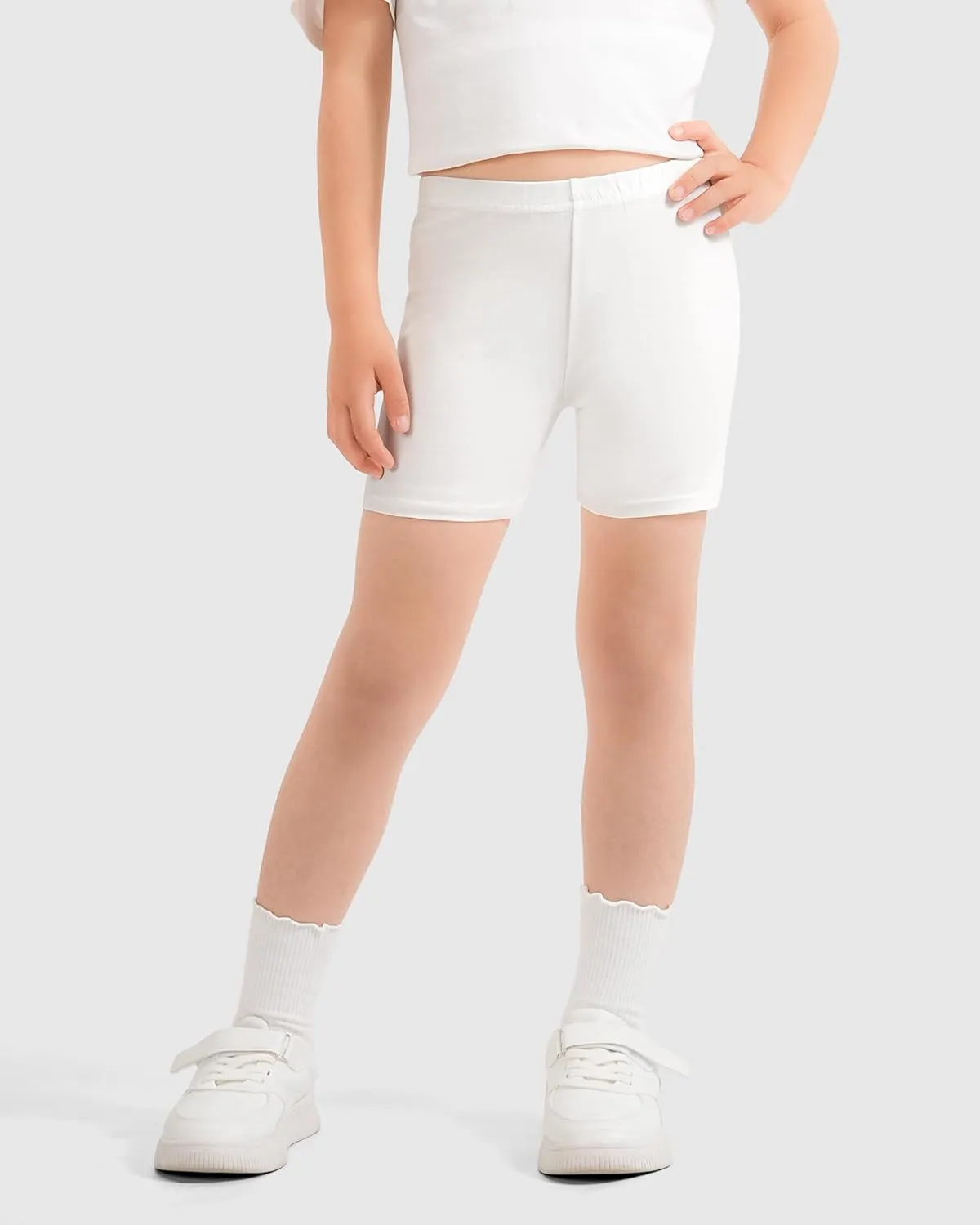HASMES Girls Bike Shorts Cartwheel and Safety Biker Under Dress Dance Shorts