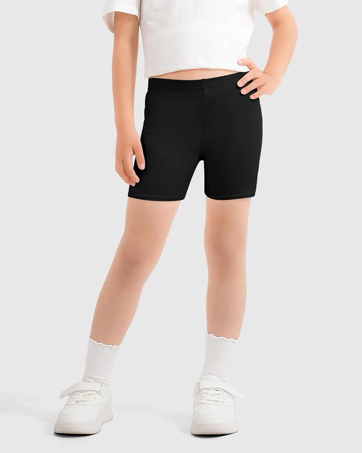 HASMES Girls Bike Shorts Cartwheel and Safety Biker Under Dress Dance Shorts