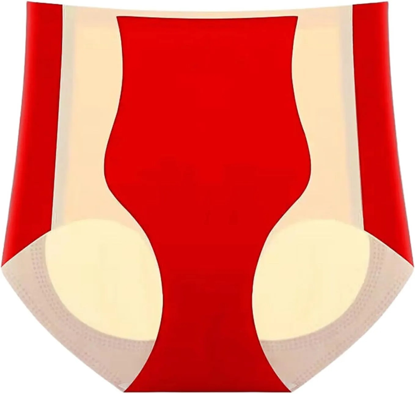 High Waist Shaping Underwear for Women Seamless Full Coverage Tummy Control Panties Comfy Color Block Breathable Briefs