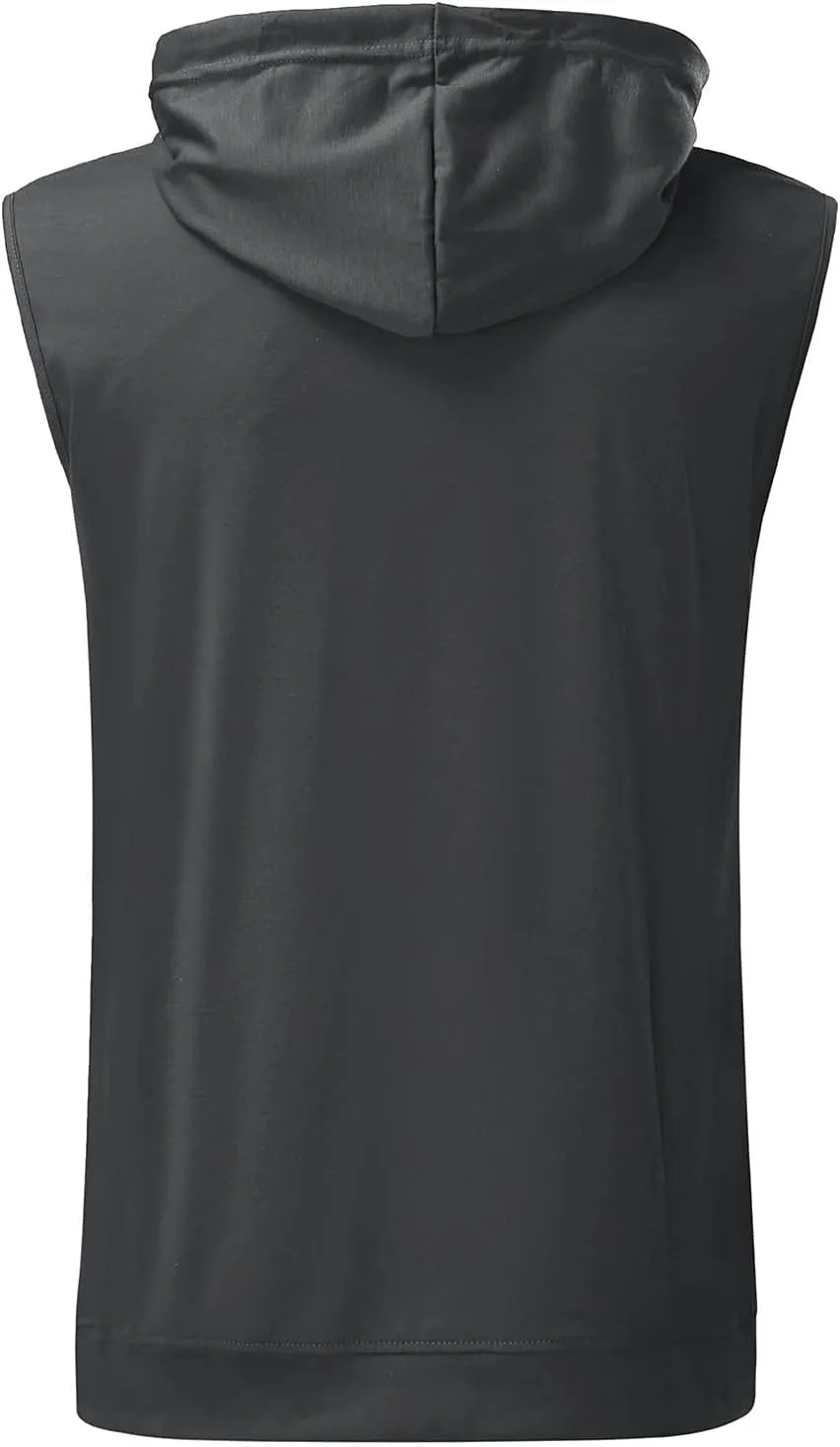 Hoodies for Men Men's Workout Sleeveless Shirts Muscle Hooded Tank Gym Fitness Quick Dry Sleeveless Hoodies Zip Tops