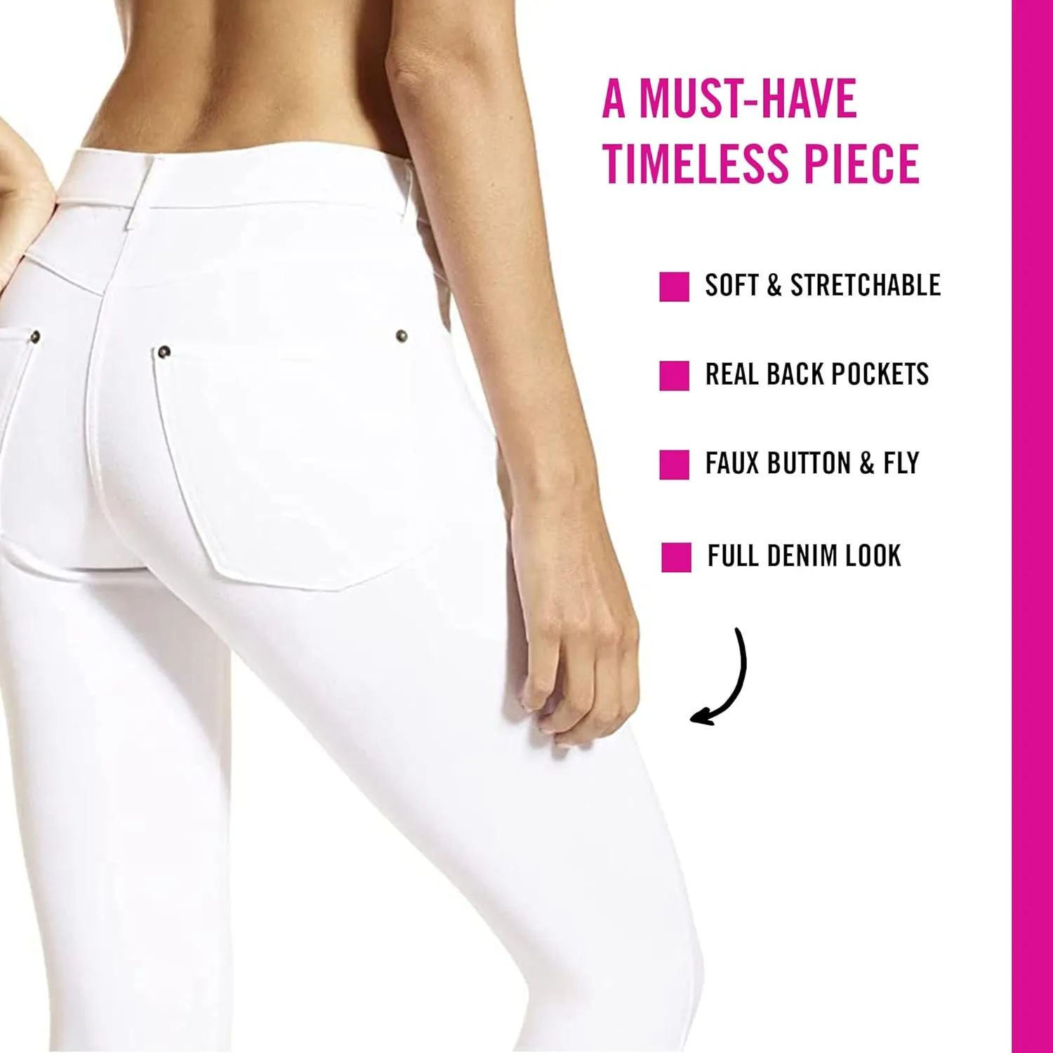HUE Women's Essential Denim Leggings