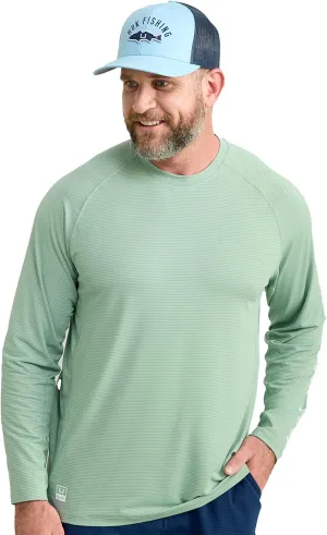 HUK Men's A1a Crew, Quick-Dry, Breathable Fishing Shirt