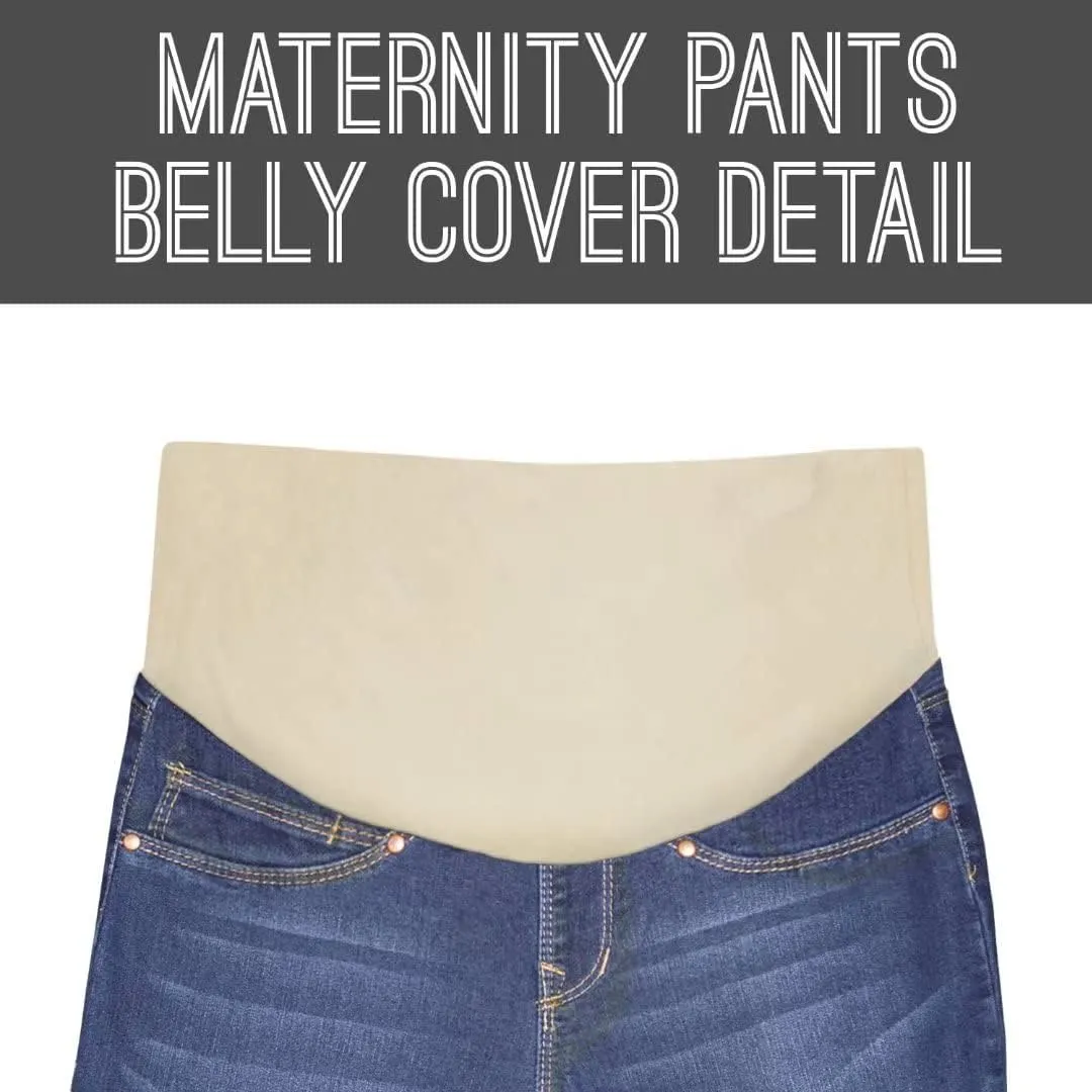 Hybrid & Company Women Super Comfy Stretch Maternity Bermuda