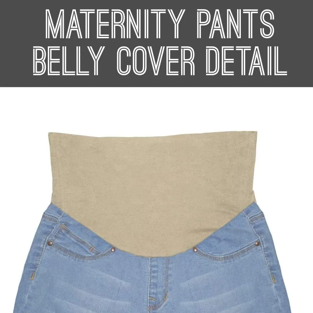 Hybrid & Company Women Super Comfy Stretch Maternity Bermuda