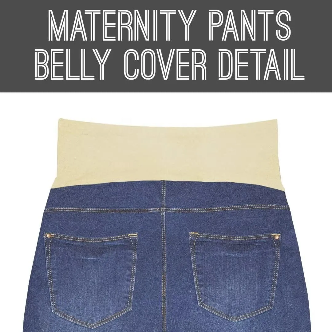 Hybrid & Company Women Super Comfy Stretch Maternity Bermuda