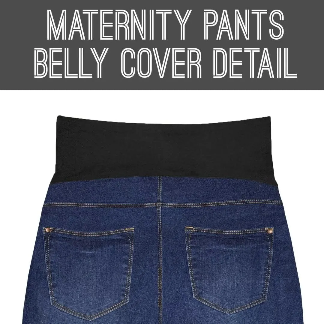 Hybrid & Company Women Super Comfy Stretch Maternity Bermuda