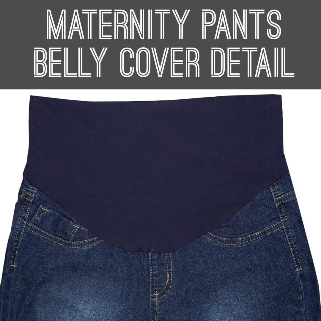 Hybrid & Company Women Super Comfy Stretch Maternity Bermuda