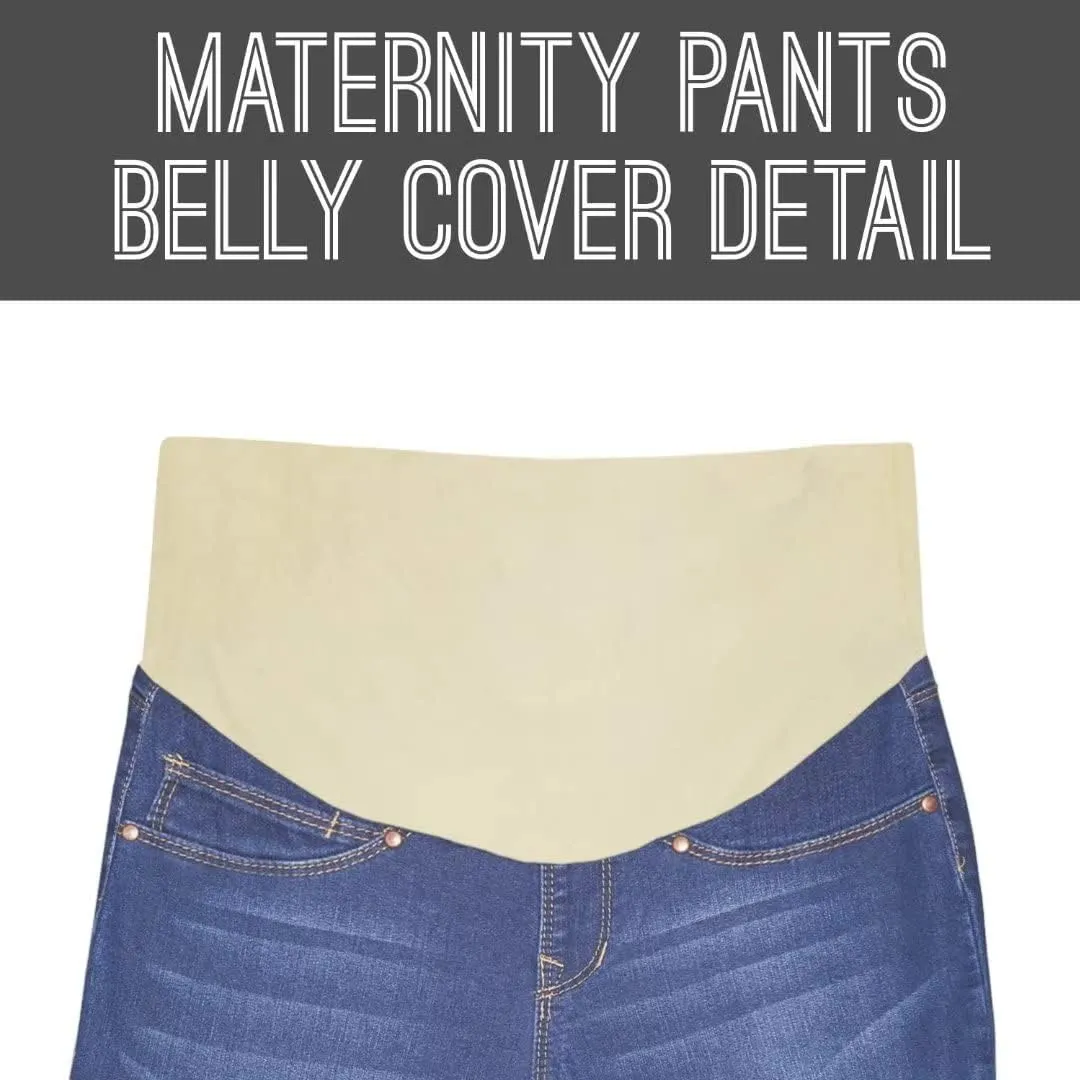 Hybrid & Company Women Super Comfy Stretch Maternity Bermuda